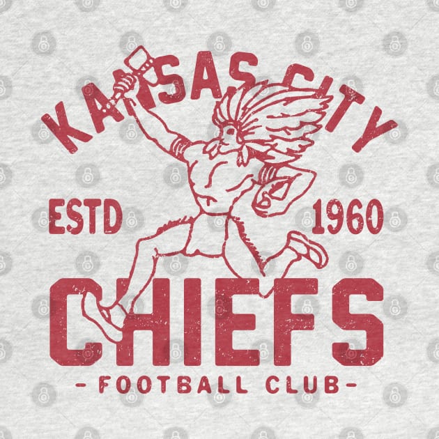 Kansas City Chiefs Retro 1 by Buck Tee by Buck Tee